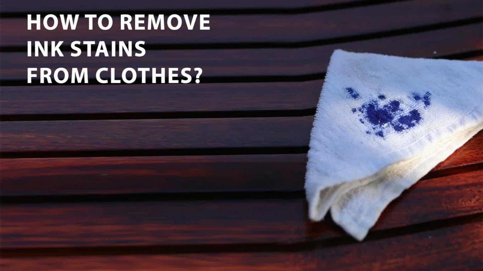 How to remove ink stains from clothes? WD40 India