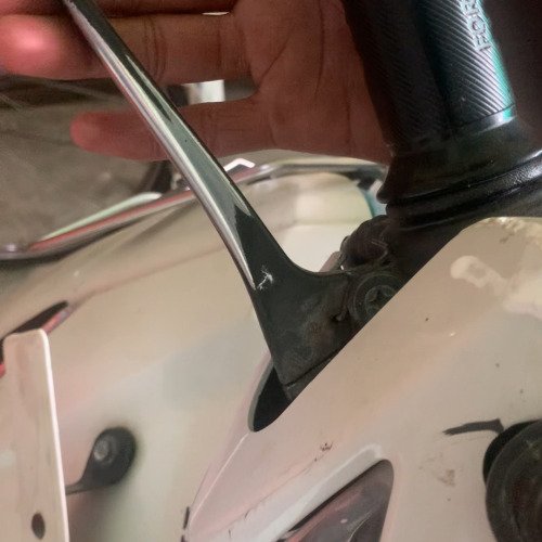 Scooter brake cleaning