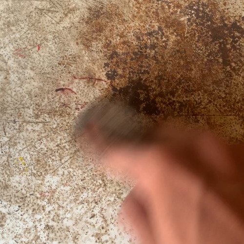 Rusted iron sheet cleaning