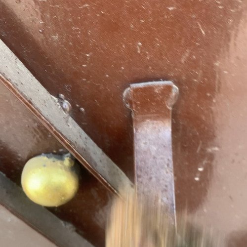 Iron gate handle cleaning