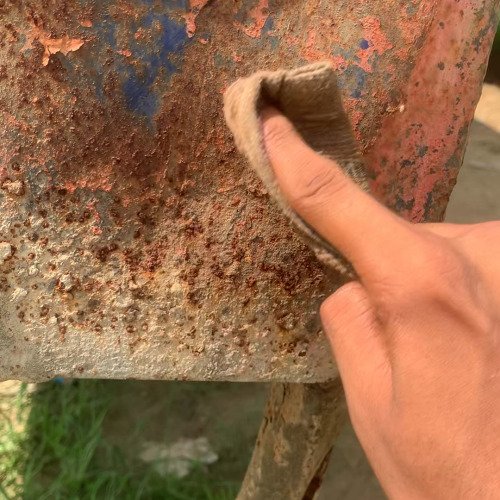 Rusted iron cleaning