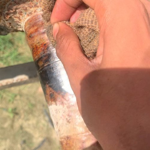 Iron tank pipe cleaning