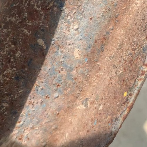 Rusted iron sheet cleanup