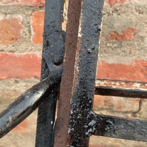 Cleaning old window iron metal