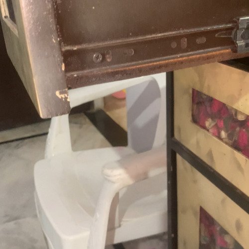 Wooden almirah lock cleaning
