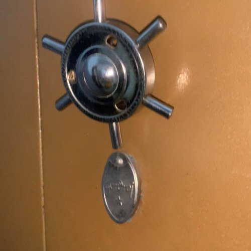 Cleaning almirah steel lock