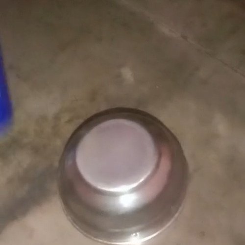 Steel bowl cleaning