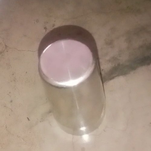Dirty steel glass cleaning