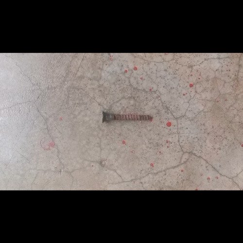 Rusted iron nail cleaning