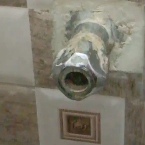 Shower handle cleaning