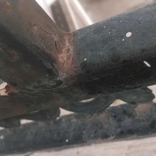 Iron railing cleaning