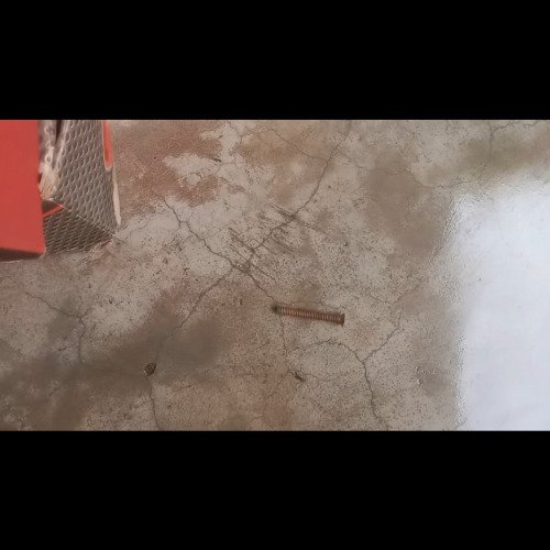 Old rusted dirty nut cleaning