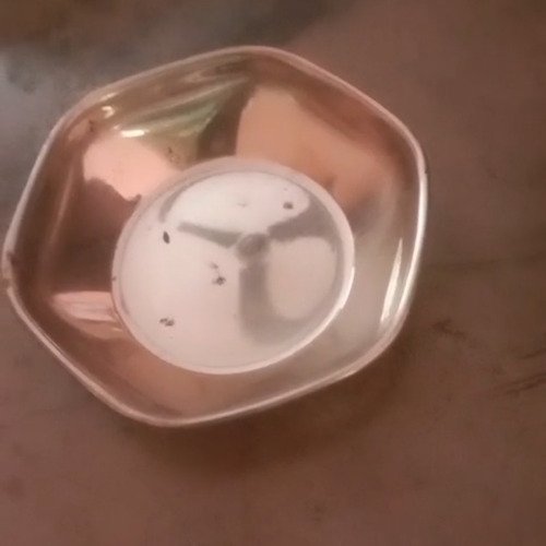 Cleaning small steel bowl