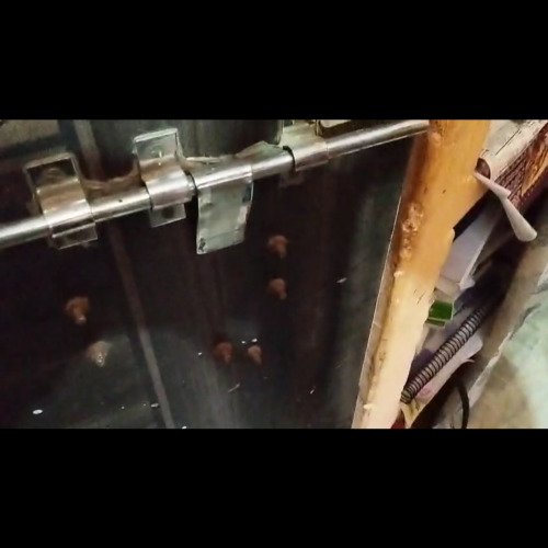 Wooden gate lock cleaning