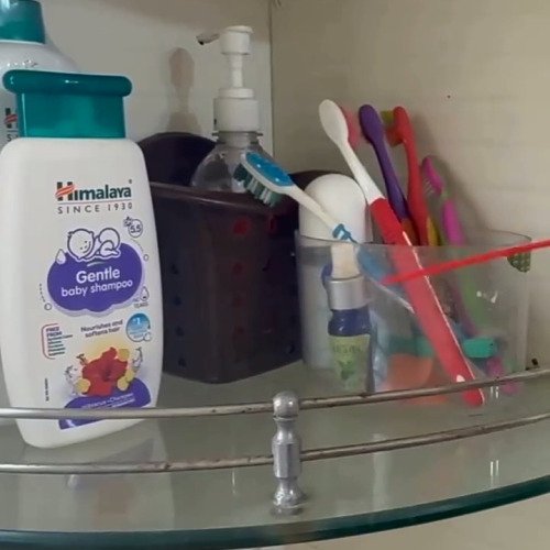 Bathroom Rack Cleaning & Door Noise Fix with WD-40