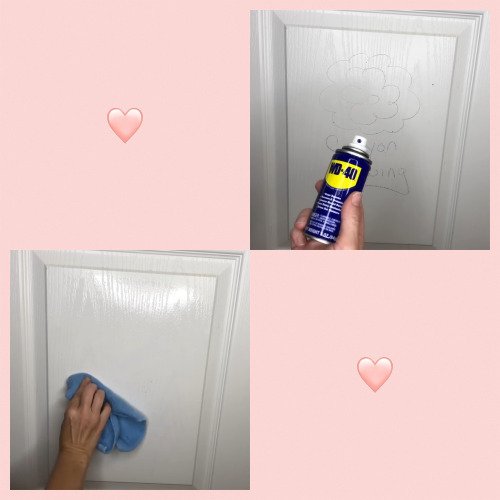 Magic Eraser: Removing Crayon & Pencil Marks from Painted Door