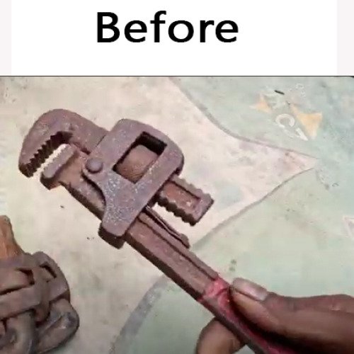 Repairing Rusted Pipe Wrench