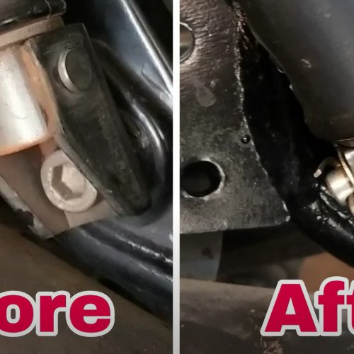 Bike oil and rust removal using wd 40.
