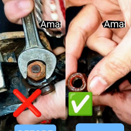 Removing a Seized Nut with Penetrating Oil (WD-40 Method)