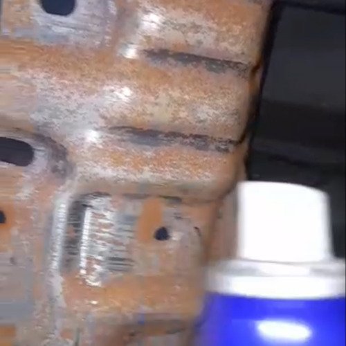 Rusted machine parts cleaning