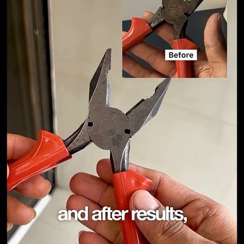 Pliers Cleaned by WD 40
