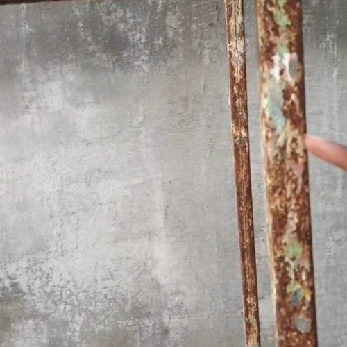 Rusted iron cleaning