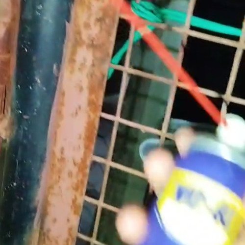 Rusted window cleaning