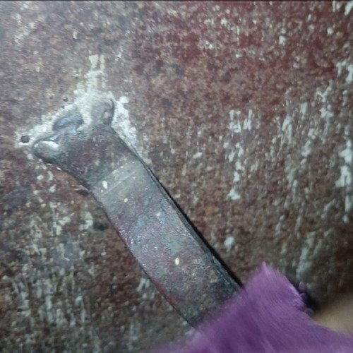 Iron door handle cleaning