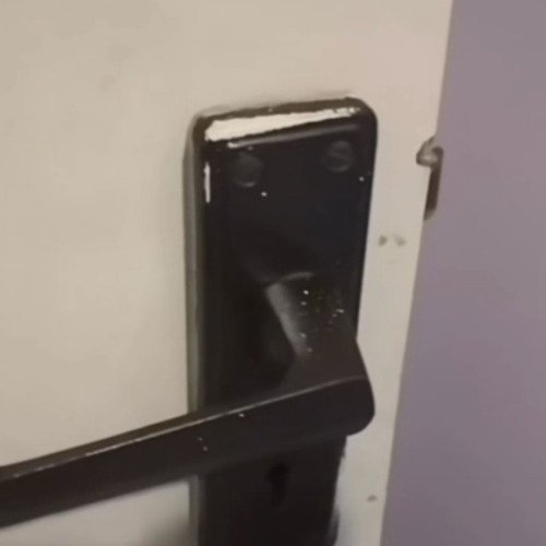 Removal of rust from door lock