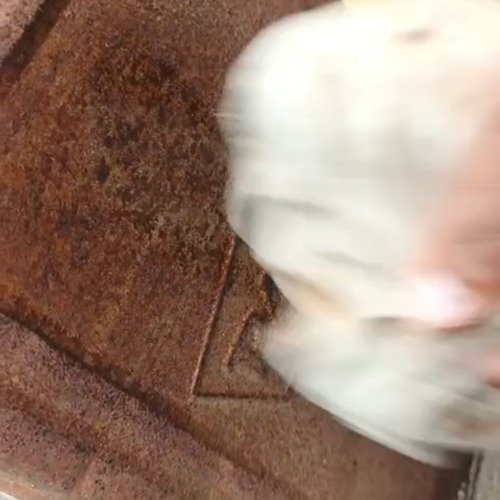 Rusted iron cleaning