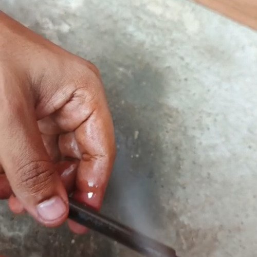 Iron nail cleaning
