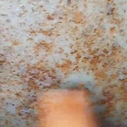 Rusted iron paint cleaning