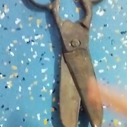 Rusted sizzer cleaning