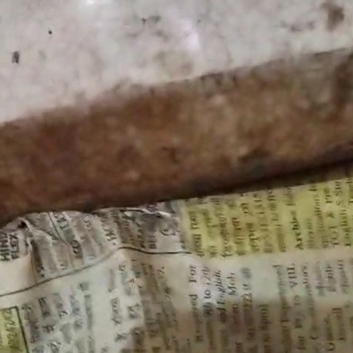 Rusted knife cleaning