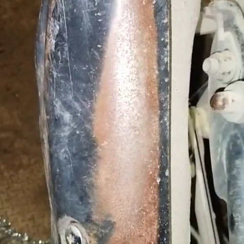 Dirty bike exhaust cleaning