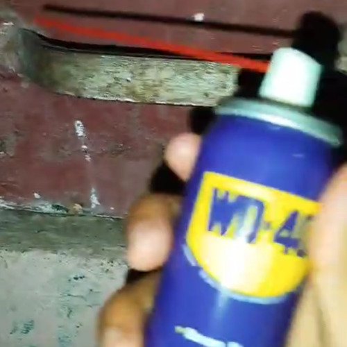 Iron handle cleaning