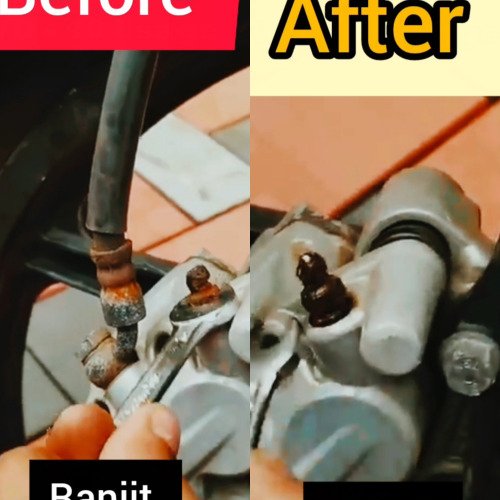 I used WD-40 to easily loosen a rusted nut and bolt!