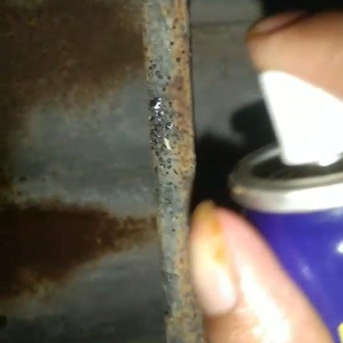 Rusted iron bar cleaning