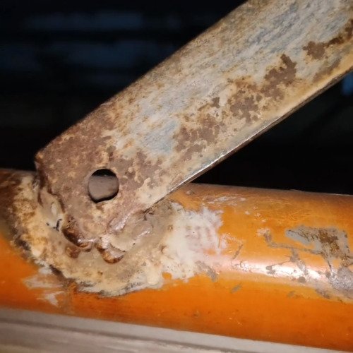 Welded iron front cleaning