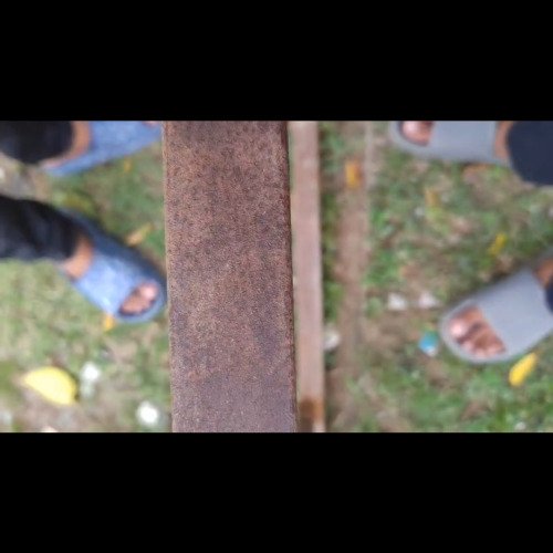 Rusted iron beam cleaning