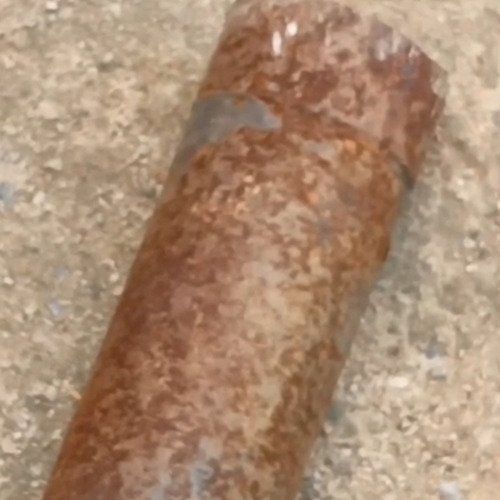 Iron rusted pipe cleaning