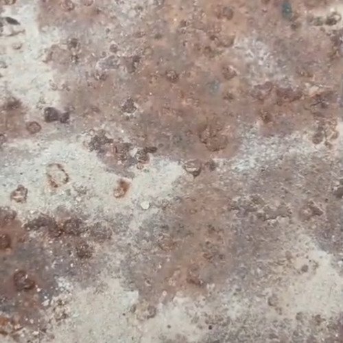 Rusted iron cleaning