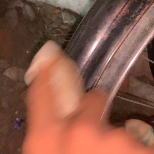 Cycle steel wheel cleaning