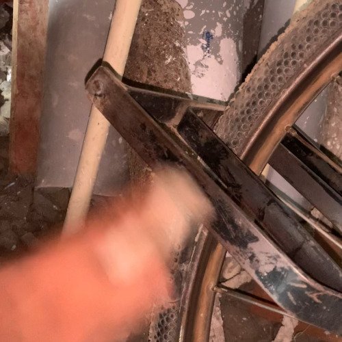Bicycle stand cleaning