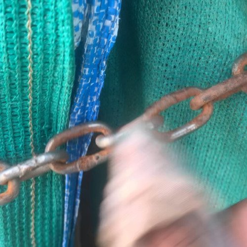 Iron chain cleaning