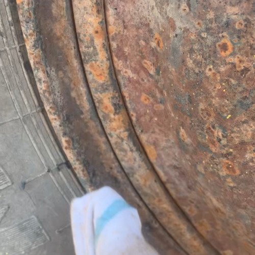 Heavily rusted wheel cleaning