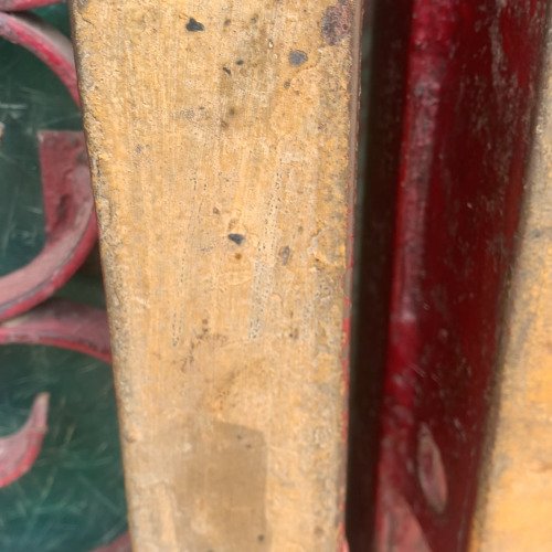 Painted gate handle cleaning