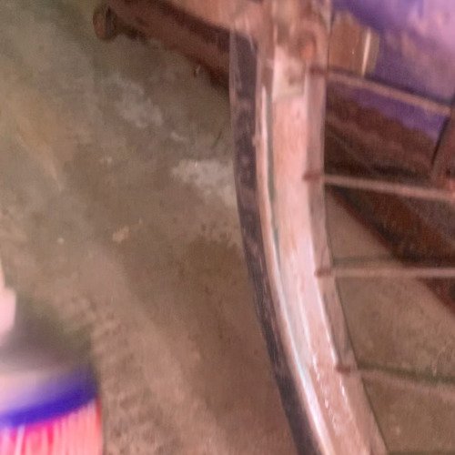 Bicycle iron frame cleaning