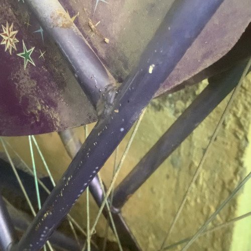 Bicycle wheel frame cleaning